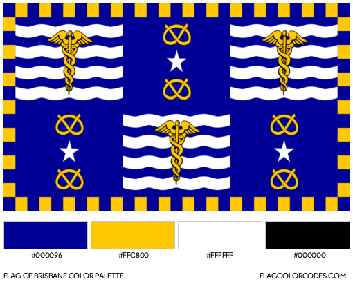 Brisbane Flag Color Palette