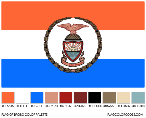 Bronx Flag Color Palette