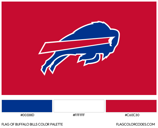 Buffalo Bills Flag Color Palette