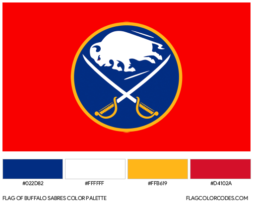 Buffalo Sabres Flag Color Palette