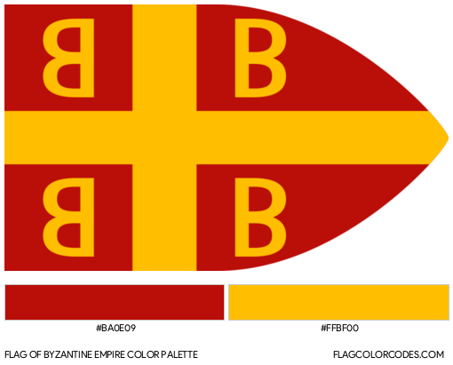Byzantine Empire Flag Color Palette