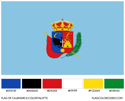 Cajamarca Flag Color Palette