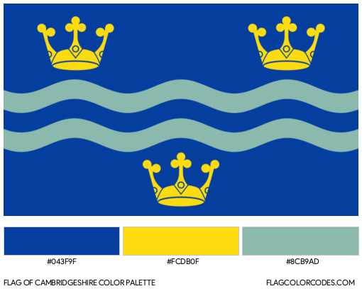 Cambridgeshire Flag Color Palette