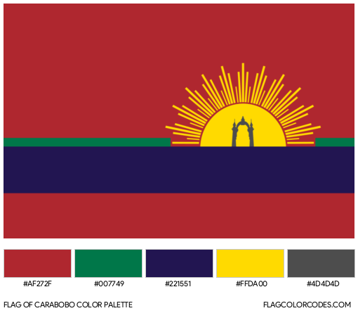 Carabobo Flag Color Palette