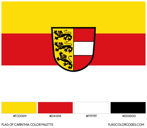 Carinthia Flag Color Palette