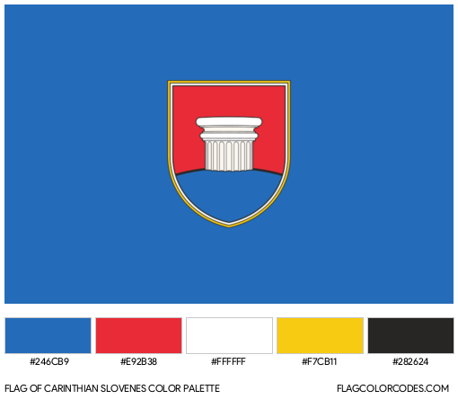 Carinthian Slovenes Flag Color Palette
