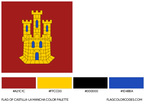 Castilla-La Mancha Flag Color Palette