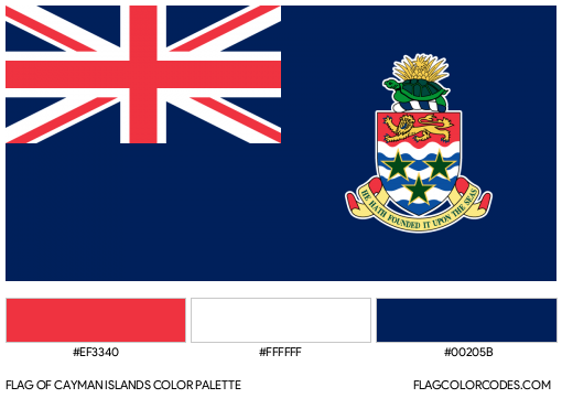 Cayman Islands Flag Color Palette