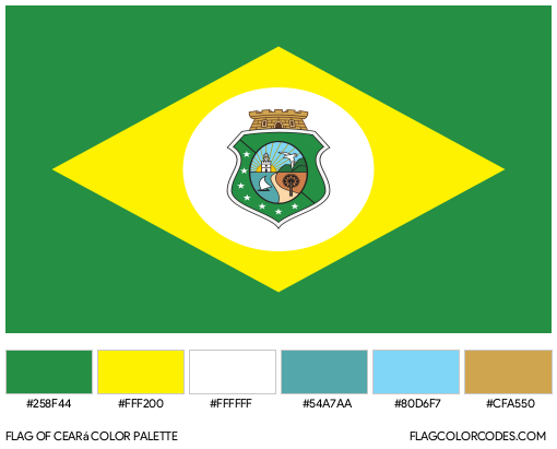 Ceará Flag Color Palette