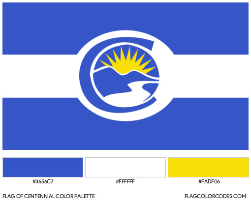 Centennial Flag Color Palette