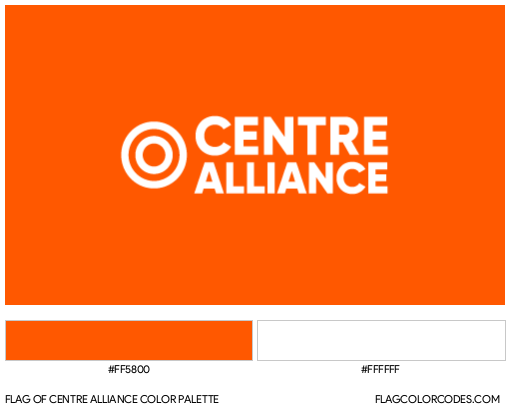 Centre Alliance Flag Color Palette