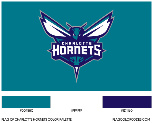 Charlotte Hornets Flag Color Palette