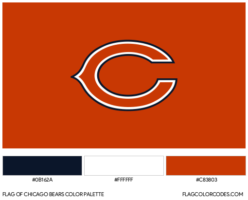 Chicago Bears Flag Color Palette