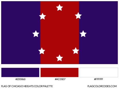 Chicago Heights Flag Color Palette