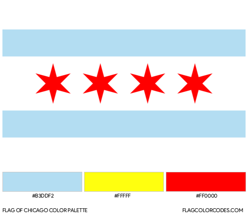 Chicago Flag Color Palette