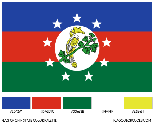 Chin State Flag Color Palette