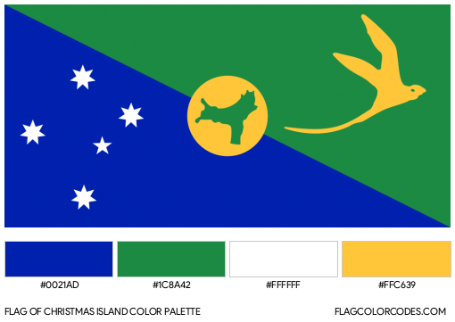 Christmas Island Flag Color Palette