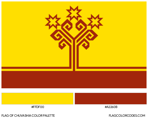 Chuvashia Flag Color Palette