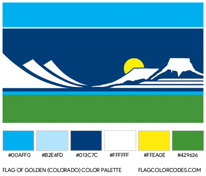 Golden (Colorado) Flag Color Palette