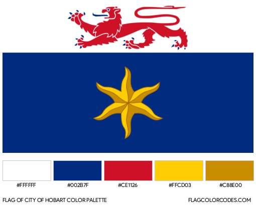 City of Hobart Flag Color Palette