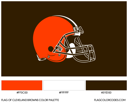 Cleveland Browns Flag Color Palette