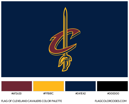 Cleveland Cavaliers Flag Color Palette