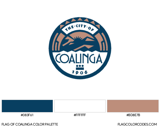 Coalinga Flag Color Palette