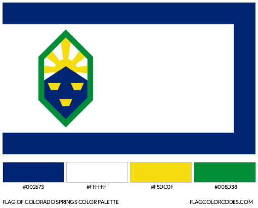 Colorado Springs Flag Color Palette