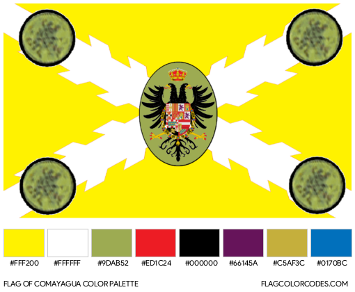 Comayagua Flag Color Palette