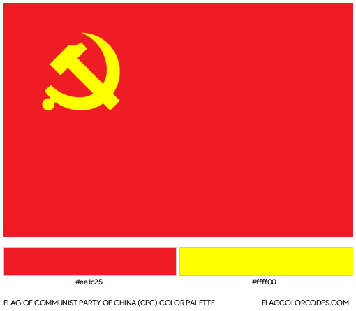 Communist Party of China (CPC) Flag Color Palette