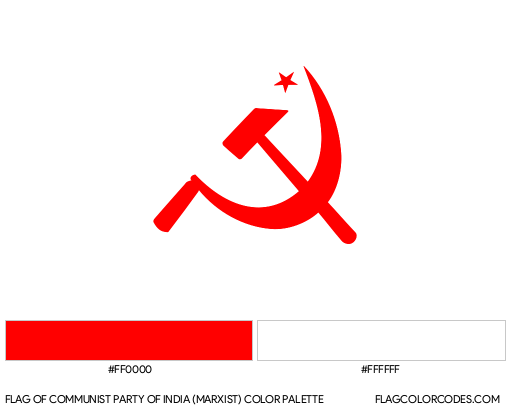 Communist Party of India (Marxist) Flag Color Palette
