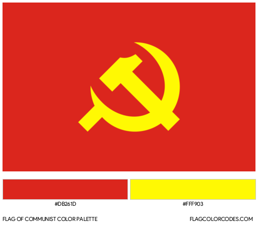 Communist Flag Color Palette