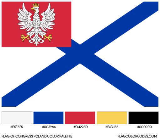 Congress Poland Flag Color Palette