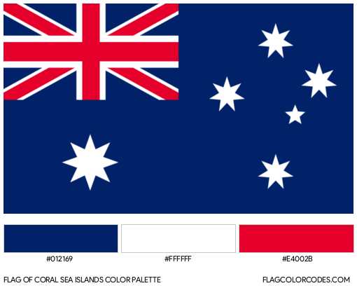 Coral Sea Islands Flag Color Palette