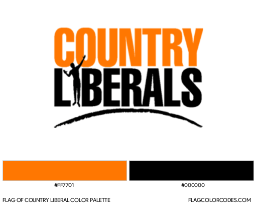 Country Liberal Flag Color Palette