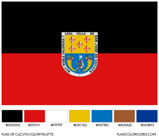 Cúcuta Flag Color Palette