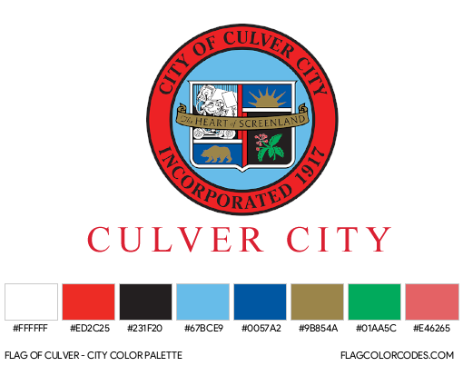 Culver City Flag Color Palette