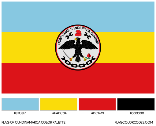 Cundinamarca Flag Color Palette