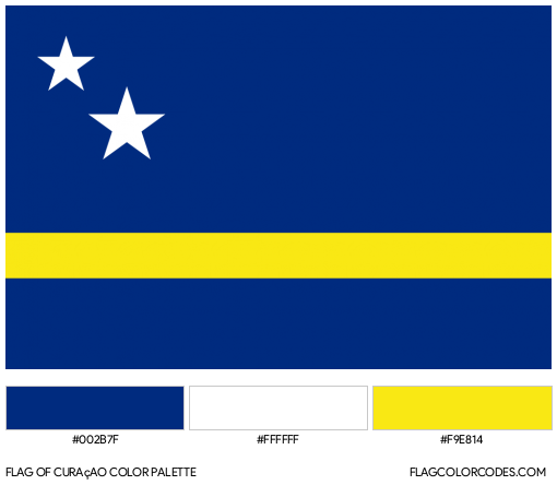 Curaçao Flag Color Palette