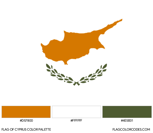 Cyprus Flag Color Palette