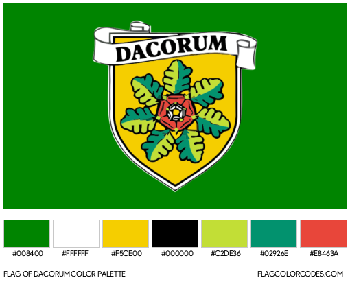Dacorum Flag Color Palette