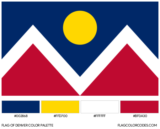 Denver Flag Color Palette