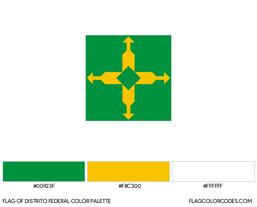 Distrito Federal Flag Color Palette