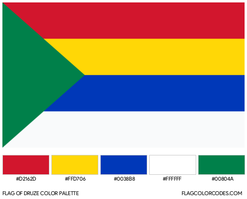 Druze Flag Color Palette