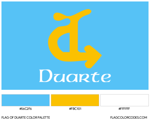 Duarte Flag Color Palette
