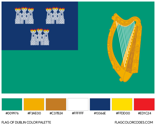 Dublin Flag Color Palette