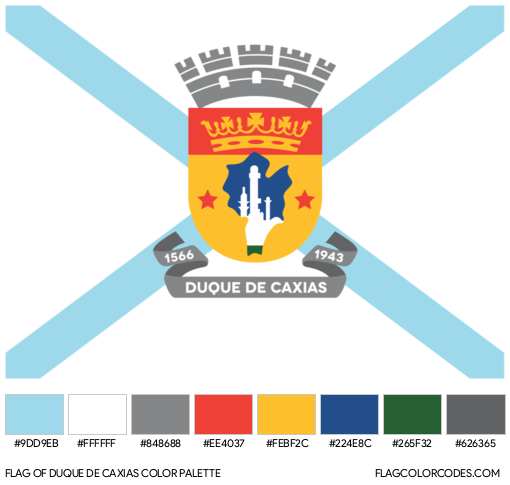 Duque de Caxias Flag Color Palette
