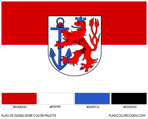 Düsseldorf Flag Color Palette