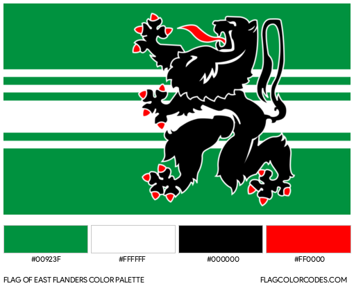 East Flanders Flag Color Palette
