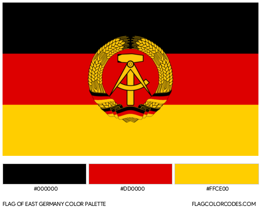 East Germany Flag Color Palette